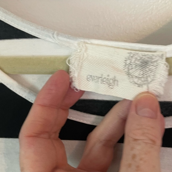 Anthropologie Everleigh Striped Peplum Swing Tee - Picture 3 of 9